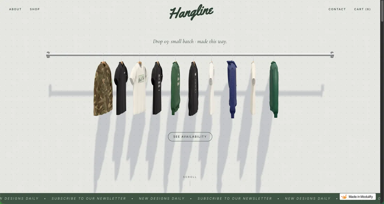 Vorschau der Vorlage Hangline