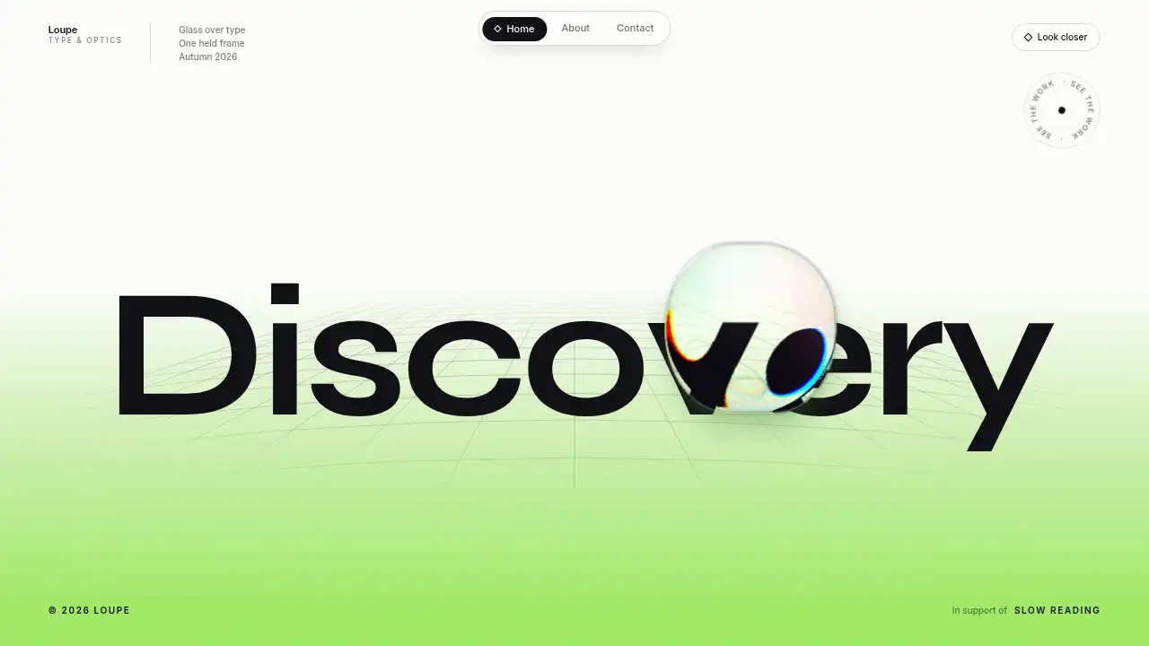 Loupe template preview