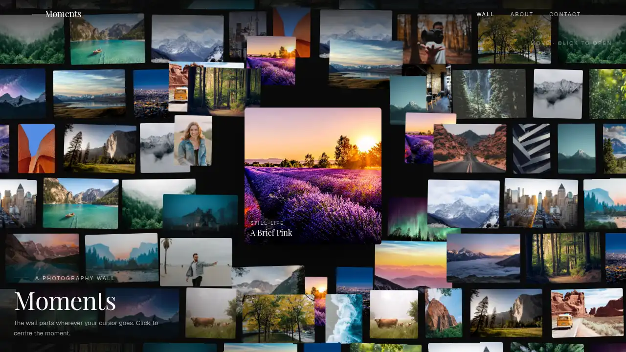 Moments Template template preview