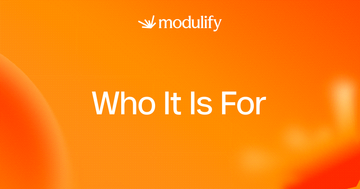 Who Should Use Modulify AI? A Tool for Every Web Designer