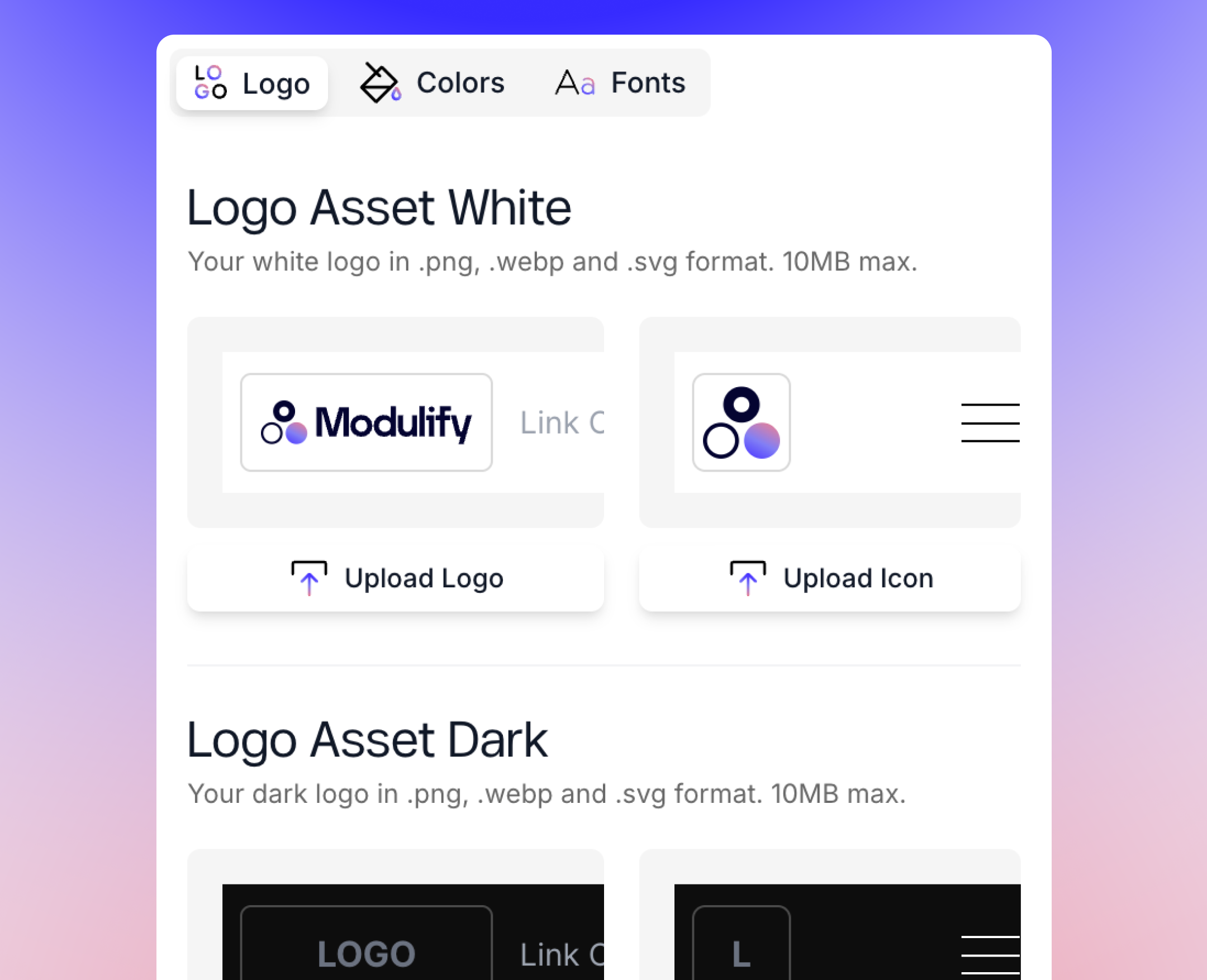 Brand Uploads Are Here — Logos, Icons
