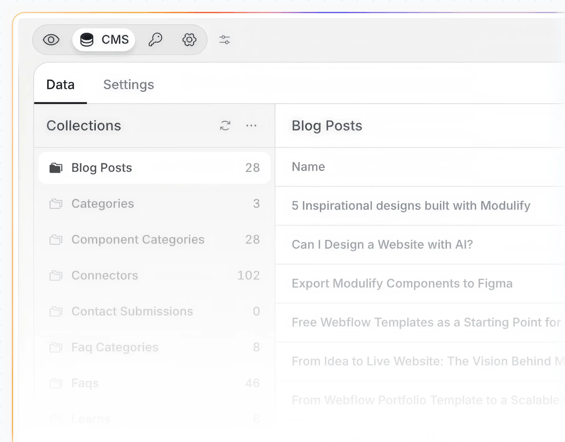 A marketer editing site content directly in Modulify without a specialist