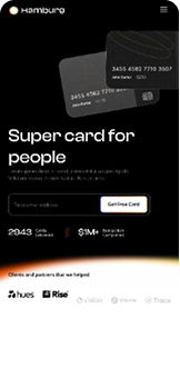 Generated landing page example