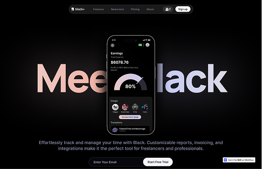 Black Plus template preview
